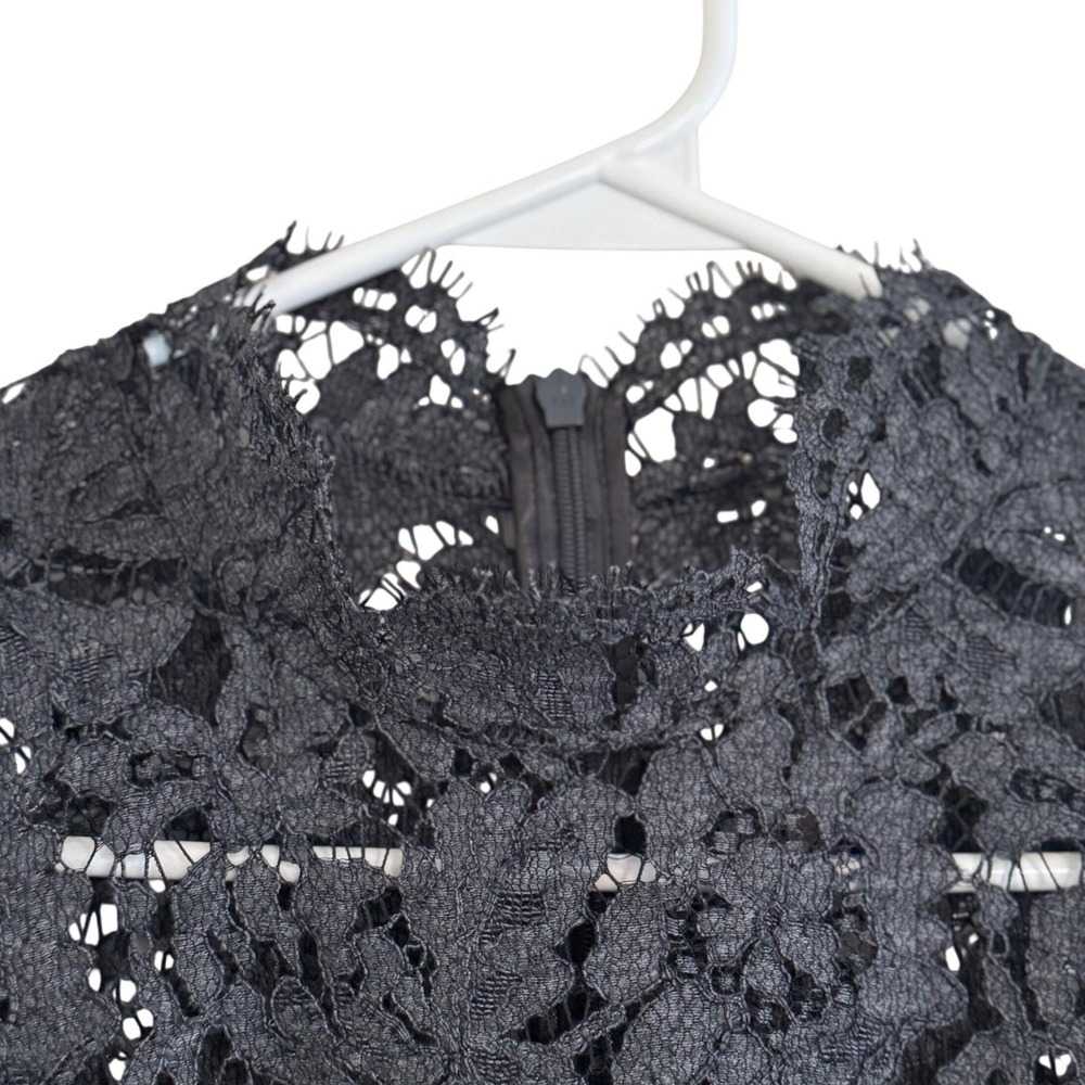 NWT Eliza J Charcoal Gray Lace Fit & Flare Dress Size 6 Sold at Nordstrom - Picture 15 of 16